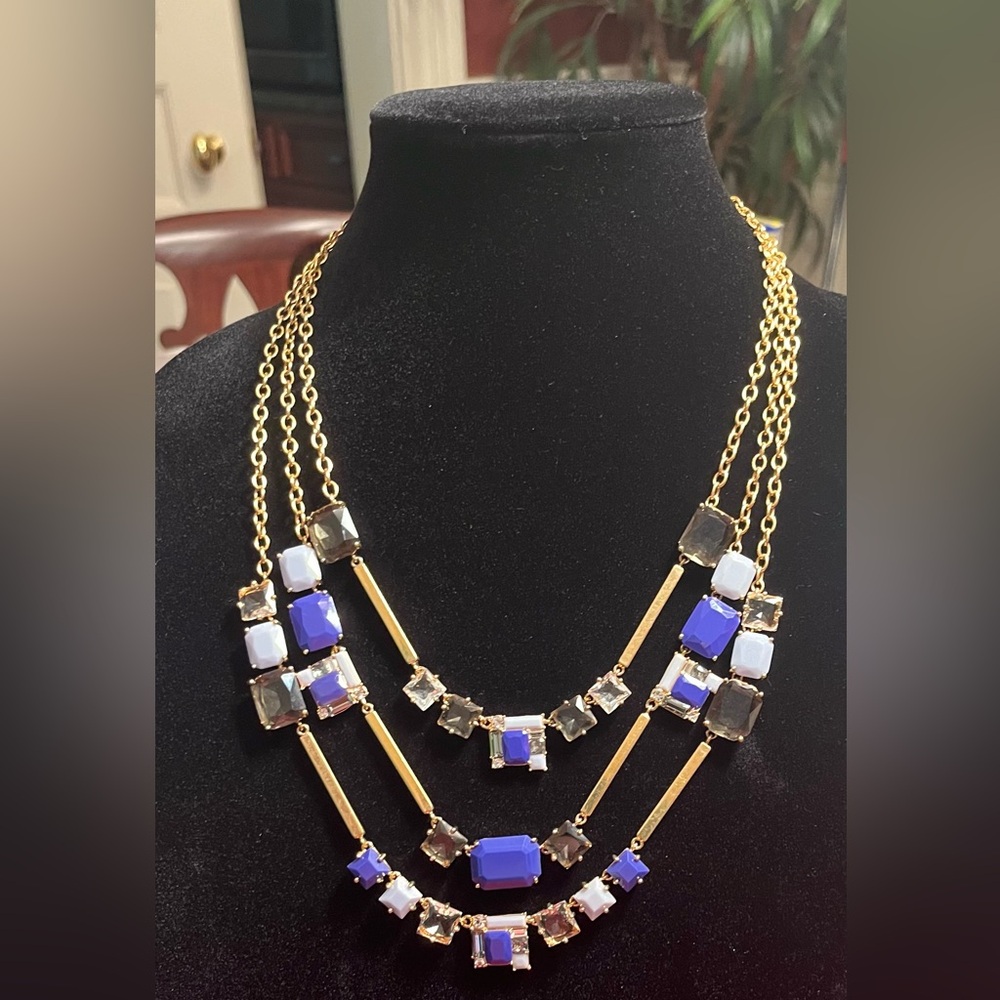 Kate Spade Triple Strand Necklace, 12K GP